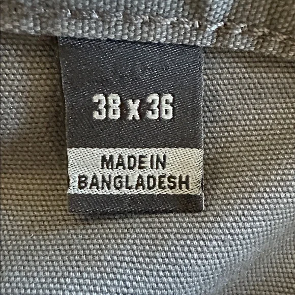 carhartt  Utility Pants Carhartt B11 - Washed Duck Work , Loose Fit Dungarees - Picture 3 of 5